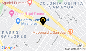 Mapa de Hyundai Camiones en Ciudad de Guatemala