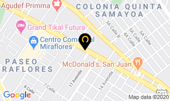 Mapa de Ilusion De Centroamerica S.a. en Ciudad de Guatemala