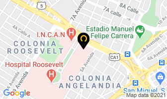 Mapa de I.n.c.a.p. en Ciudad de Guatemala