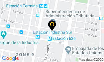Mapa de Inesco en Ciudad de Guatemala