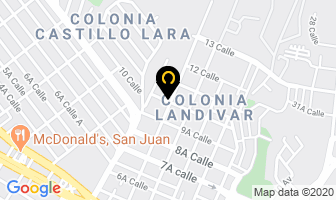 Mapa de Inlisa en Ciudad de Guatemala