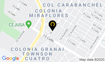 Mapa de Inremic en Guatemala