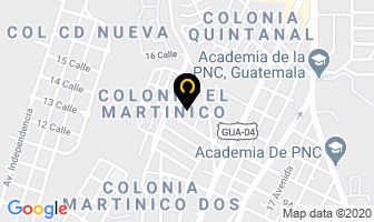 Mapa de Insercom en Ciudad de Guatemala