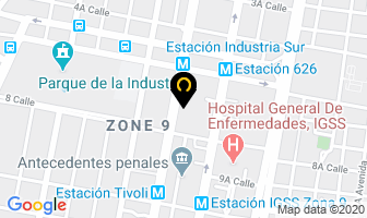 Mapa de Intermon Oxsam en Ciudad de Guatemala
