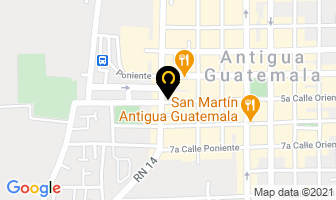 Mapa de Internet1+.com en Antigua Guatemala