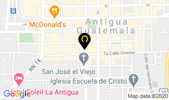 Mapa de I.r.c. Travel en Antigua Guatemala