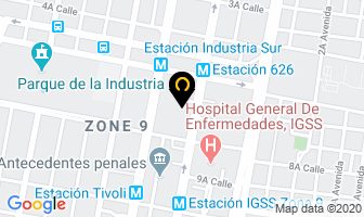 Mapa de Irtra en Ciudad de Guatemala