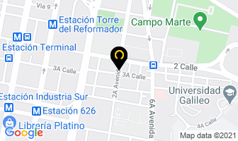 Mapa de Kindergarten Ingles-aleman en Ciudad de Guatemala