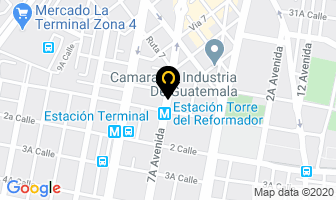 Mapa de K.m.c.a. en Ciudad de Guatemala