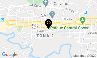 Mapa de La Bodeguita en Cobán
