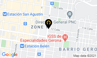 Mapa de La Extension en Ciudad de Guatemala