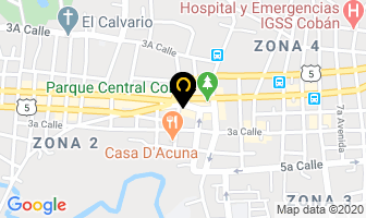 Mapa de La Libreria en Cobán