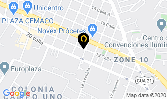 Mapa de Laiting Iluminacion en Ciudad de Guatemala