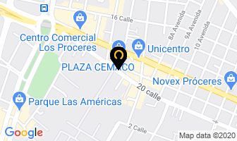 Mapa de Latincargo en Ciudad de Guatemala