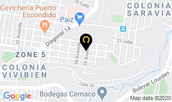 Mapa de *libreria Rodriguez en Ciudad de Guatemala