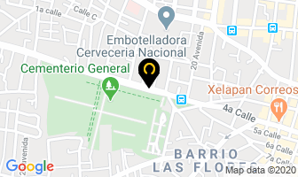 Mapa de Licores Marimar en Quezaltenango