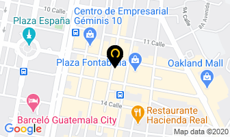 Mapa de Manhatan Lounge en Antigua Guatemala