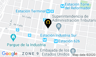 Mapa de Marcas Y Mas en Ciudad de Guatemala