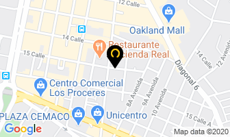 Mapa de Maya Cafe en Ciudad de Guatemala