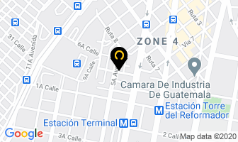 Mapa de Megatex en Ciudad de Guatemala