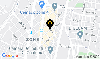 Mapa de M.m. Construcciones en Ciudad de Guatemala