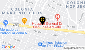 Mapa de Multiservicios El Rayo en Ciudad de Guatemala