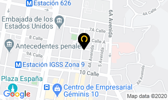 Mapa de Novacom en Ciudad de Guatemala