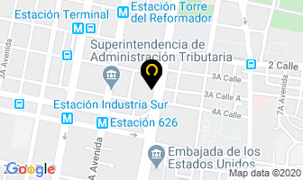 Mapa de Nuestras Clinicas en Ciudad de Guatemala