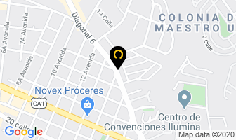 Mapa de Nuevo Ambiente en Ciudad de Guatemala
