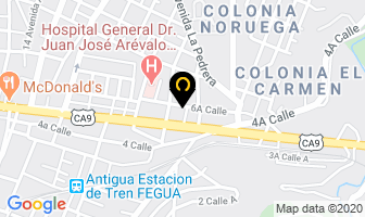 Mapa de On The Way en Ciudad de Guatemala