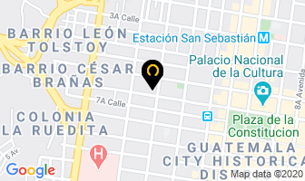 Mapa de Optica Ocular en Antigua Guatemala