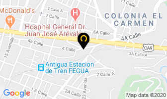 Mapa de Optica Ocular en Ciudad de Guatemala