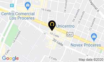 Mapa de Optical Center en Ciudad de Guatemala
