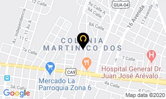 Mapa de Perfilasa en Ciudad de Guatemala
