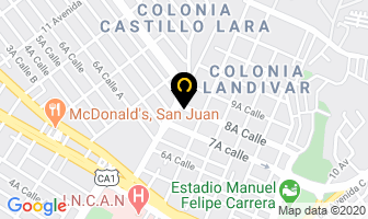 Mapa de Pintores Amigos en Ciudad de Guatemala