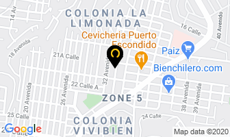 Mapa de Pinturas Y Aplicaciones Limserpro en Antigua Guatemala