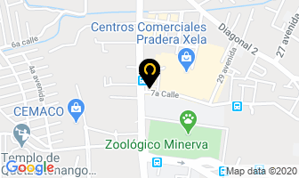 Mapa de Pizza Hut en Quezaltenango