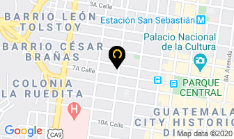 Mapa de Pizza Palmiros en Ciudad de Guatemala
