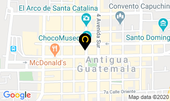 Mapa de Pollo Campero en Antigua Guatemala