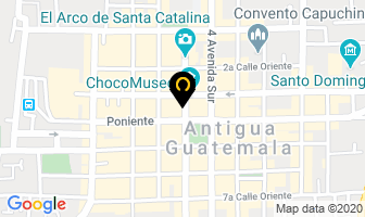 Mapa de Pollo Campero en Antigua Guatemala