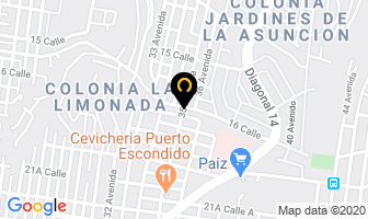 Mapa de Pollo Mex en Ciudad de Guatemala