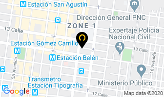 Mapa de Posada Belen en Ciudad de Guatemala