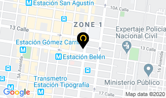 Mapa de Precsa en Ciudad de Guatemala