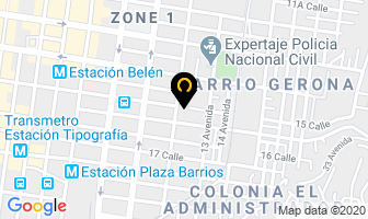 Mapa de Prisma Hidraulica en Ciudad de Guatemala