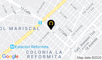 Mapa de Procomina en Ciudad de Guatemala