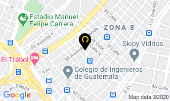 Mapa de Producciones Frank en Guatemala