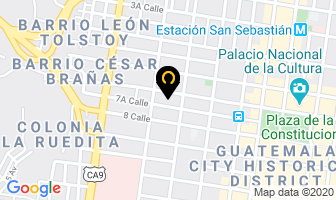 Mapa de Promomarca en Antigua Guatemala