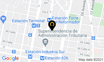 Mapa de Pronergua en Ciudad de Guatemala