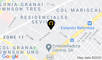 Mapa de Pronto Food en Ciudad de Guatemala