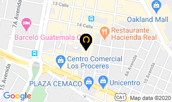 Mapa de Proquimica en Ciudad de Guatemala